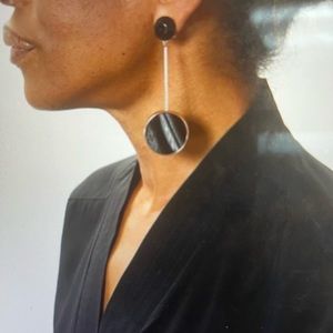 Rachel Comey Lhasa Drop Earrings - Black Marble